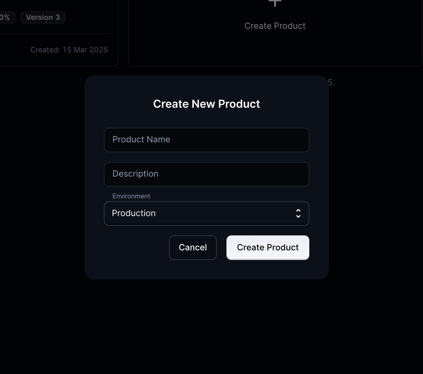 Create New Product